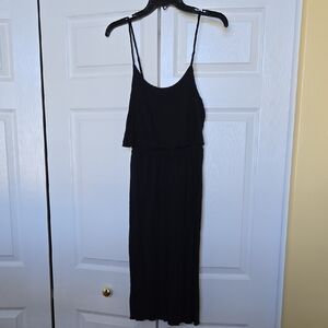 Old Navy Black Sleeveless Midi Dress